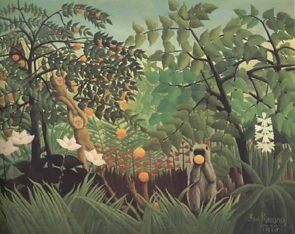 Henri Rousseau Exotic Landscape Germany oil painting art